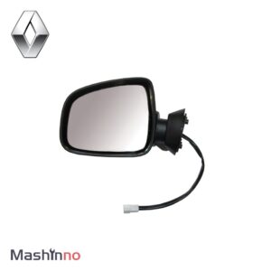 آینه بغل پرستیژ برقی با قاب رنگی نقره ای جفت رنو